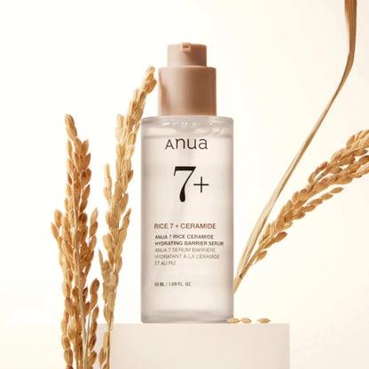 Anua 7 Rice Ceramide Hydrating Barrier Serum Brightening Hydrating Serum 50Ml Rice Hyaluronic Acid Niacinamide Essence Face Care