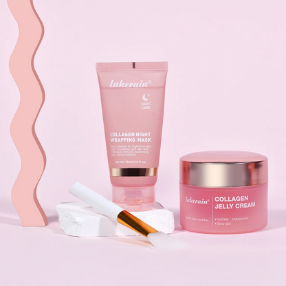 Masque de Nuit Collagène Wrapping Hydratant & Revitalisant- Soin Anti-Âge