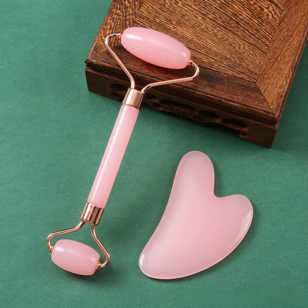 3Pcs Face Massager Kit Ice Face Roller Gua Sha Board Facial Massage Roller Face Lifting Contouring Tools Beauty Skin Care Tools